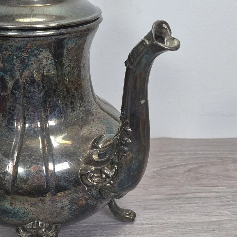 Vintage Towle Grand Duchess Silverplate Teapot Serving Teatime Brunch Bridal
